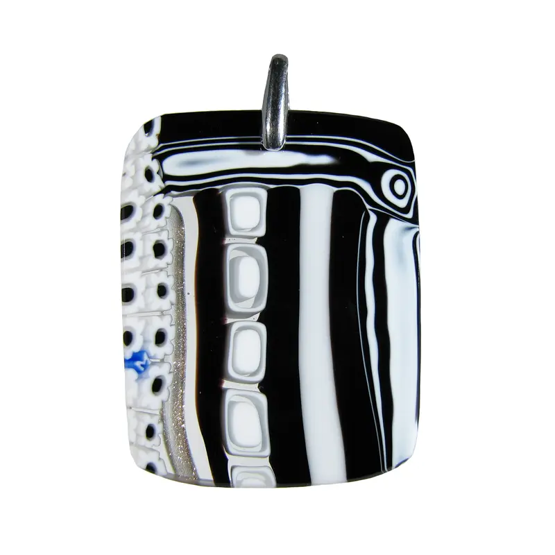 Murrina "New York" Murano glass rectangular pendant