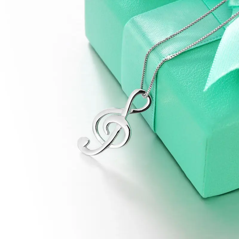 "Musical" - collana chiave di violino in argento - IN ESCLUSIVA