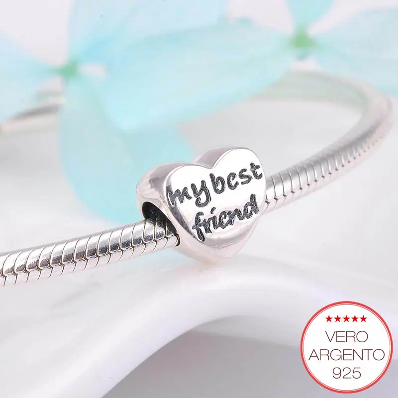 "My Best Friend" - charm in argento migliore amica - IN ESCLUSIVA