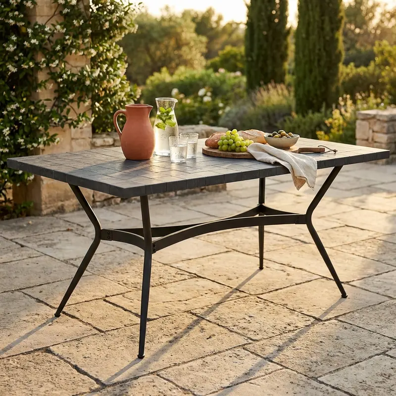 Nairobi - tavolo fisso in ceramica 160x90