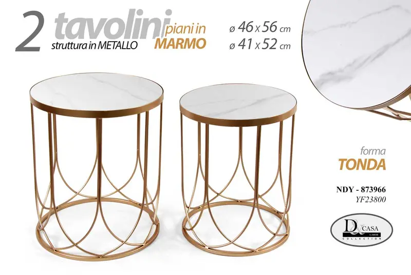 NDY/2PZ TAVOLI TDO MARMO 56/52 YF23800