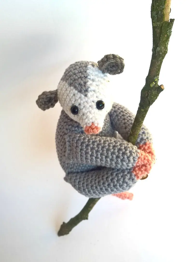Opossum stuffed animal plush toy