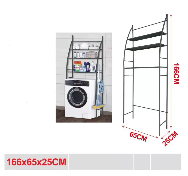 Organizer Con 3 Mensole Scaffale Sopra Lavatrice Salvaspazio