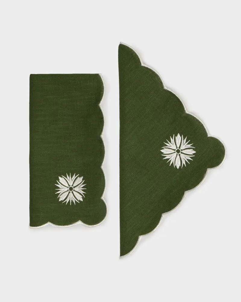 Ornamenta Embroidered Gold Napkin