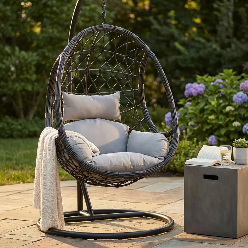 Ornella - dondolo in wicker da appendere