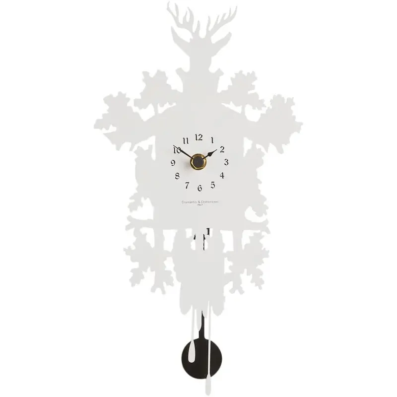 Orologio Cucù Low Cost in metallo bianco