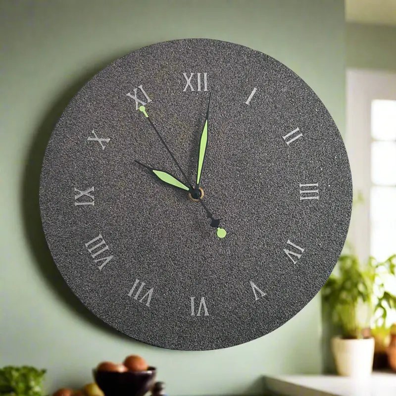 Orologio da parete "Grafite Argento" - Un pezzo unico per il tuo arredamento