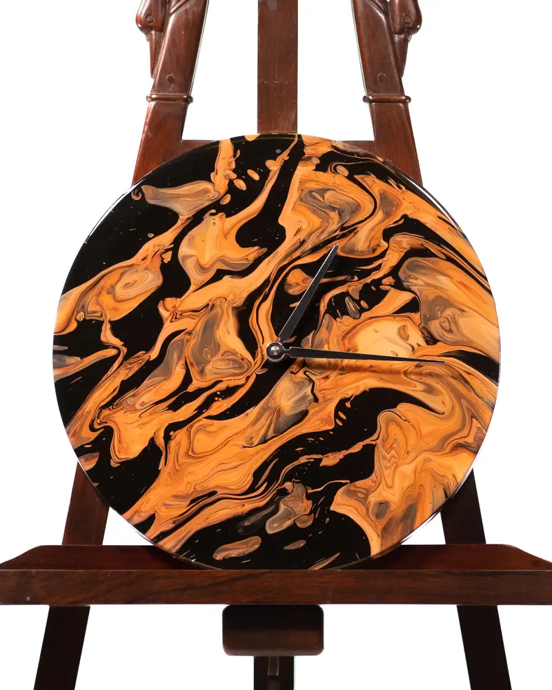 Orologio da Parete in Legno Resina Karma 30 cm di diametro
