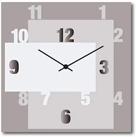 Orologio da Parete in Stile Moderno, tortora. Varie misure. High quality design.
