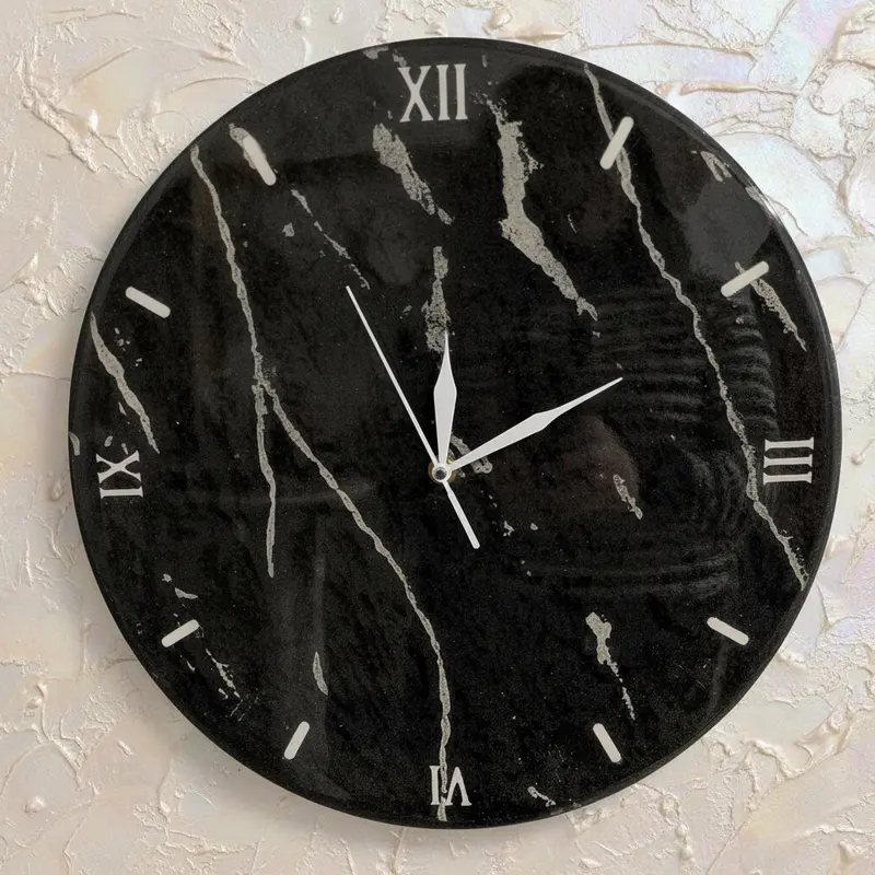 Orologio da parete "Marmo Lucido" - Numeri Romani - Un pezzo unico