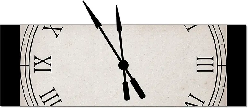 Orologio da Parete moderno 30 x 90 cm. A slice of time.