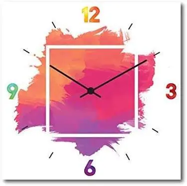 Orologio da Parete, stile acquarello watercolor. Varie misure. High quality colorful design.