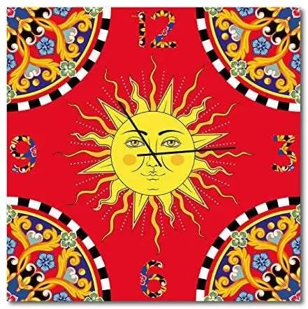 Orologio da parete . Stile Siciliano, sicilian art design made in sicily.