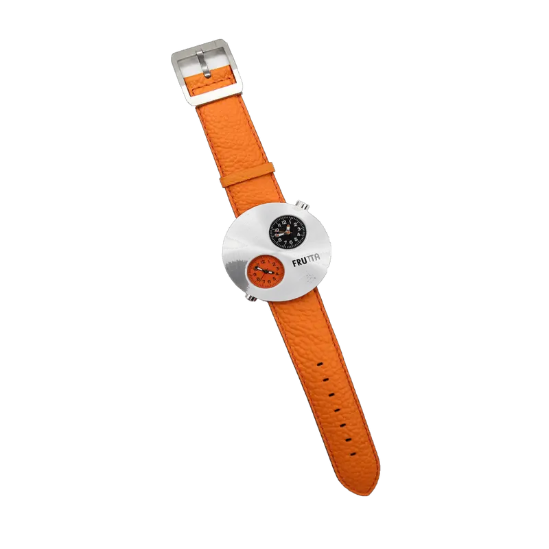 Orologio Frutta da Polso con Cinturino Arancione Casual Unisex