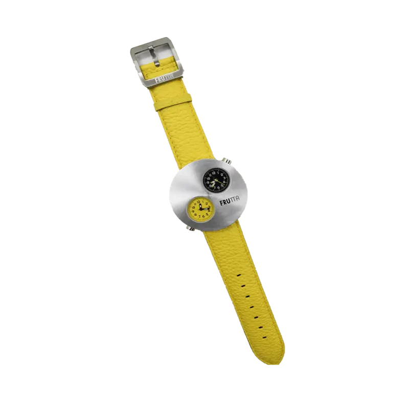 Orologio Frutta da Polso con Cinturino Giallo Casual Unisex