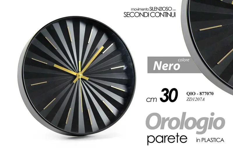 OROLOGIO PARETE NRO 30CM ZD1207A