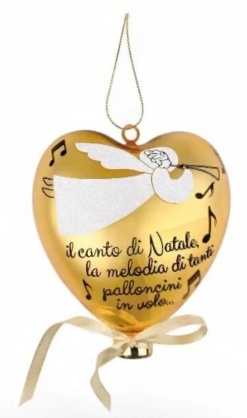 Palloncino cuore vetro con scritta WALD