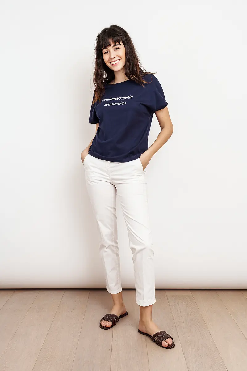 PANTALONE CALLIOPE bianco latte