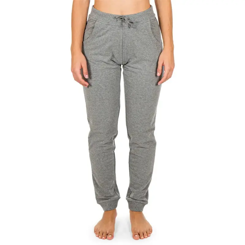 Pantalone donna lungo con polsino in cotone felpat