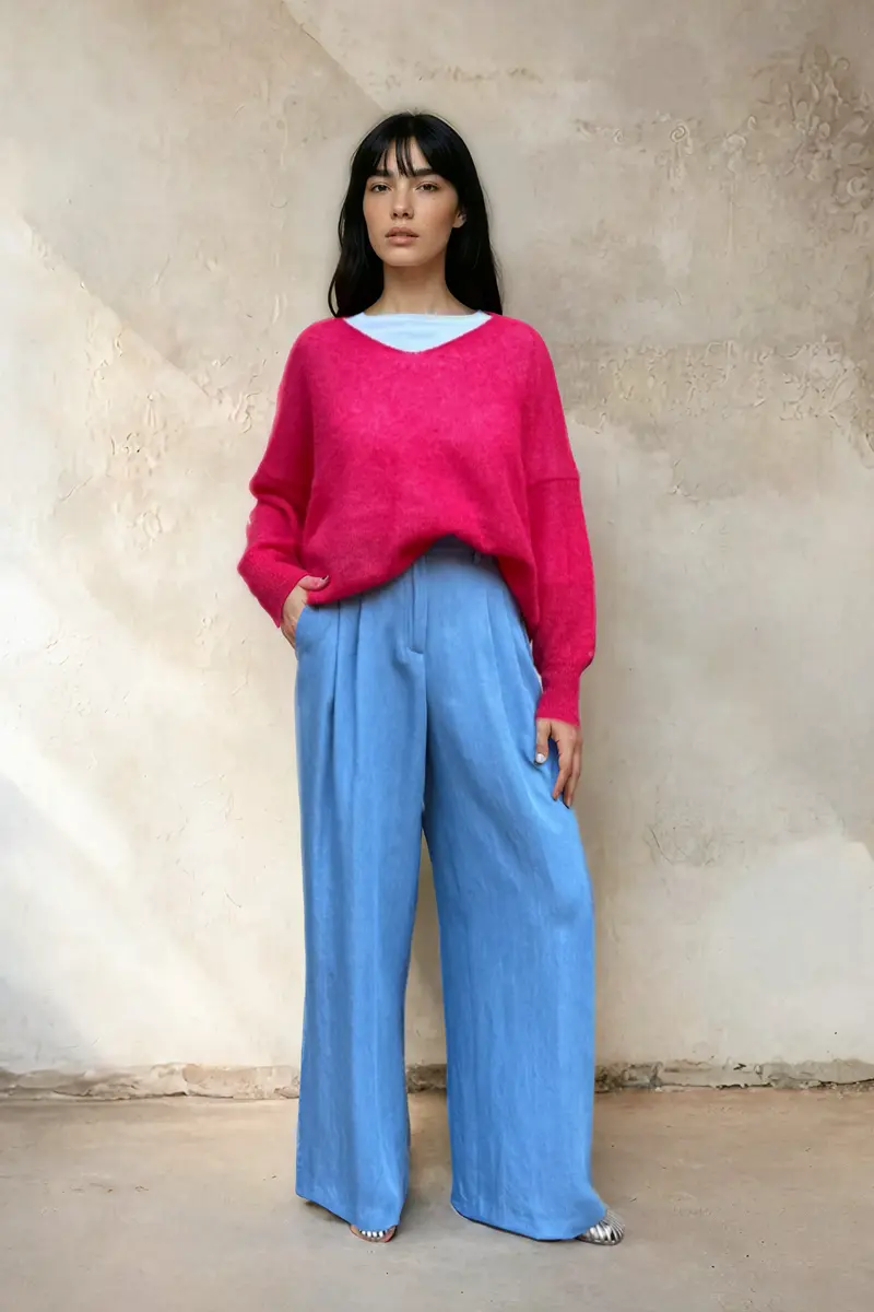 PANTALONE LISA azzurro denim