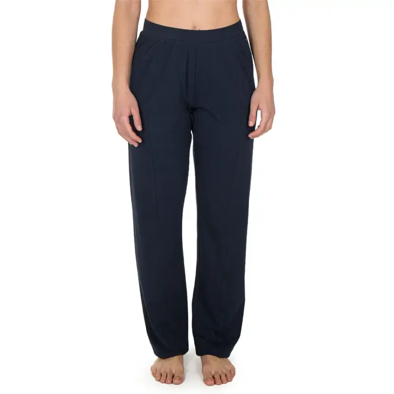 Pantalone sportivo donna lungo dritto in cotone leggero