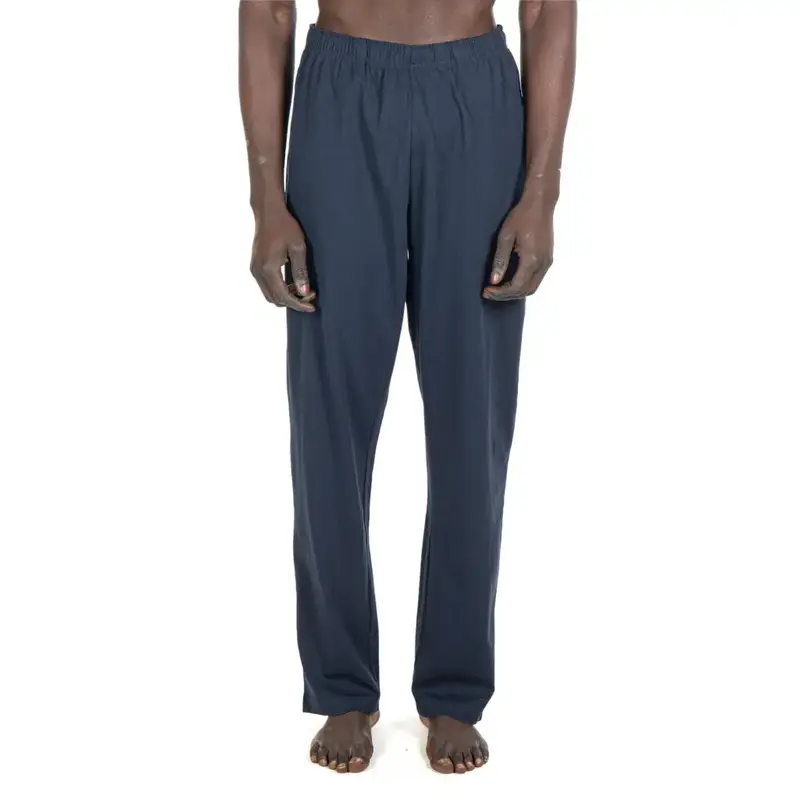 Pantalone sportivo uomo lungo dritto in jersey di