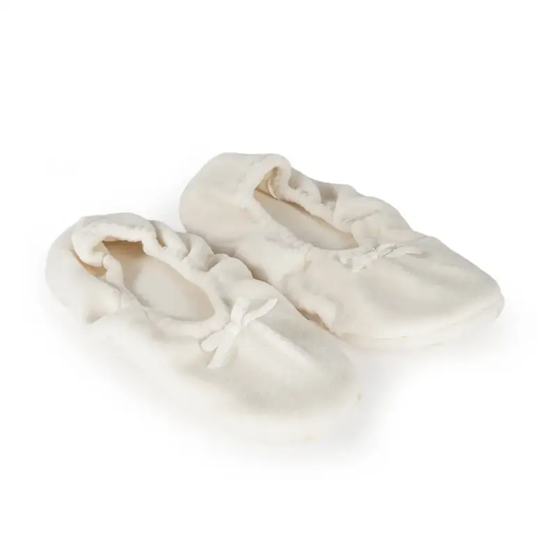Pantofola ballerina con borsetta in pile | MaryHome