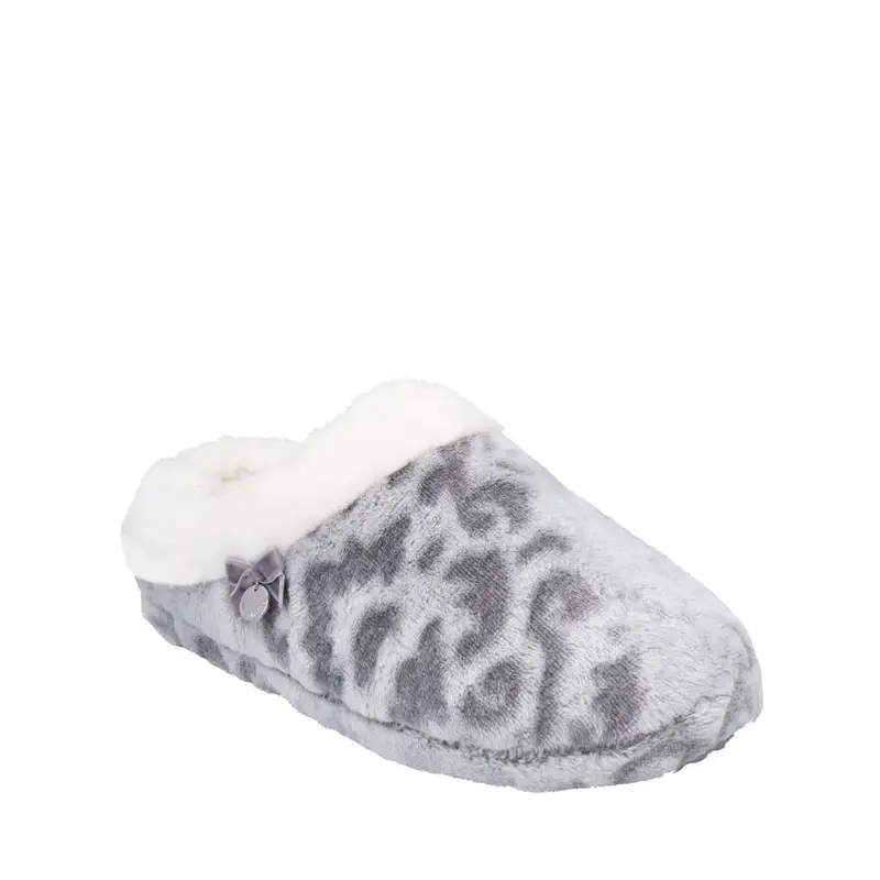 Pantofola bassa con pelliccia in fantasia | MaryHome