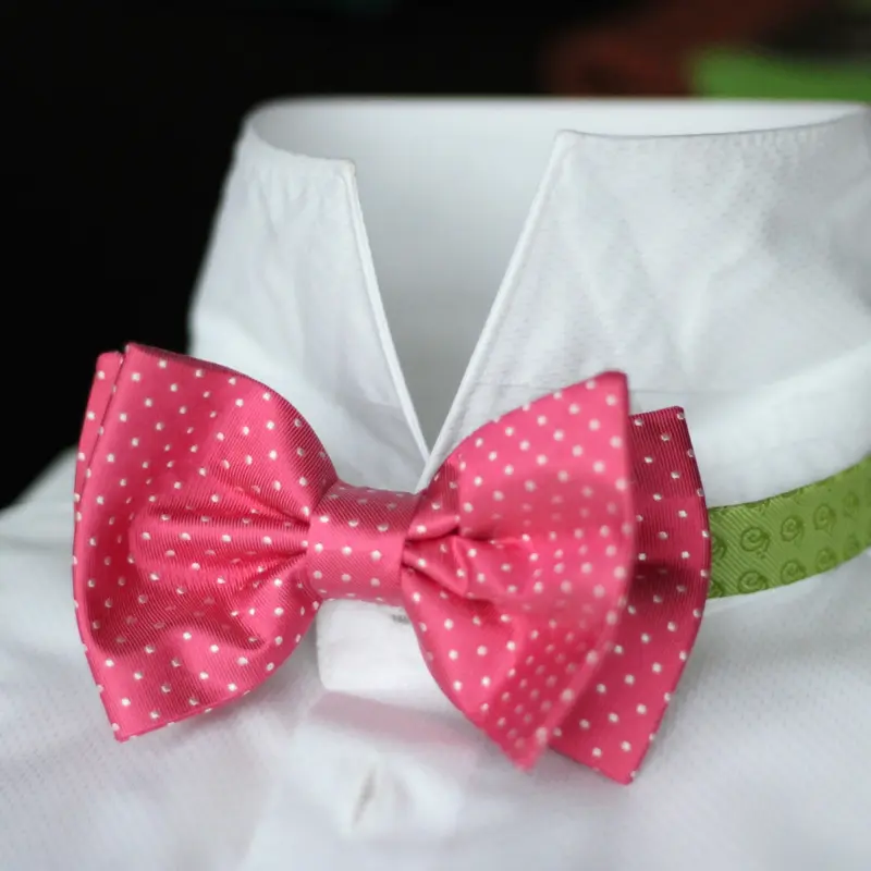 Papillon a pois cerimonia pura Seta Fuxia cm 7x12 Cod 329