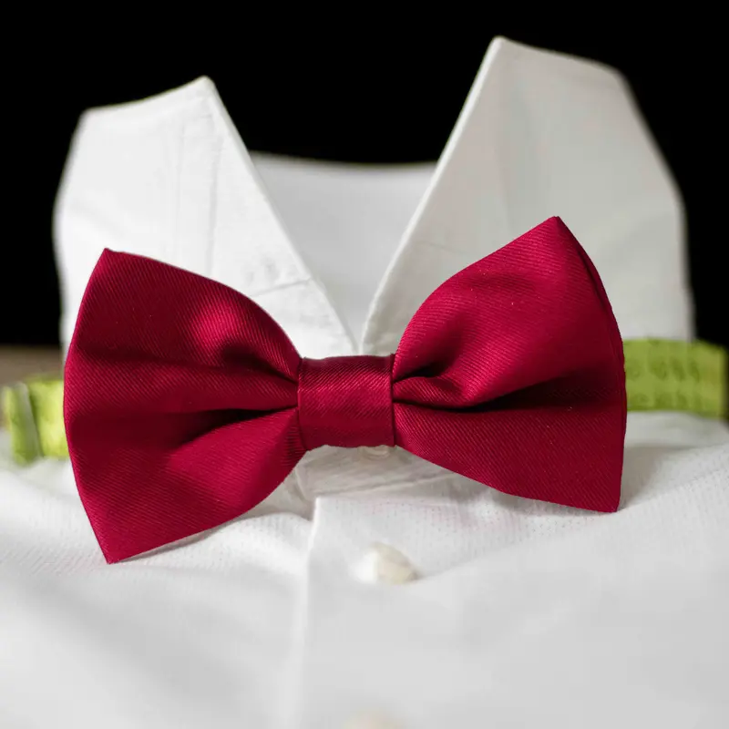 Papillon in Pura Seta Rosso Cod. 633
