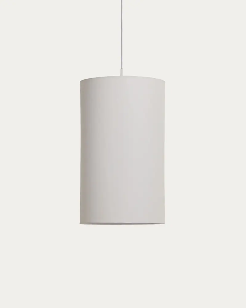 Paralume per lampada da soffitto Niani in cotone color avorio Ø 30 cm