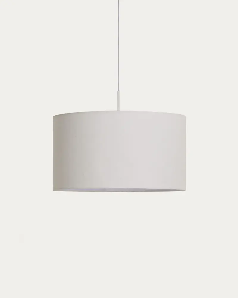 Paralume per lampada da soffitto Niani in cotone color avorio Ø 45 cm