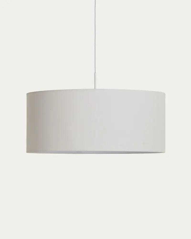 Paralume per lampada da soffitto Niani in cotone color avorio Ø 60 cm