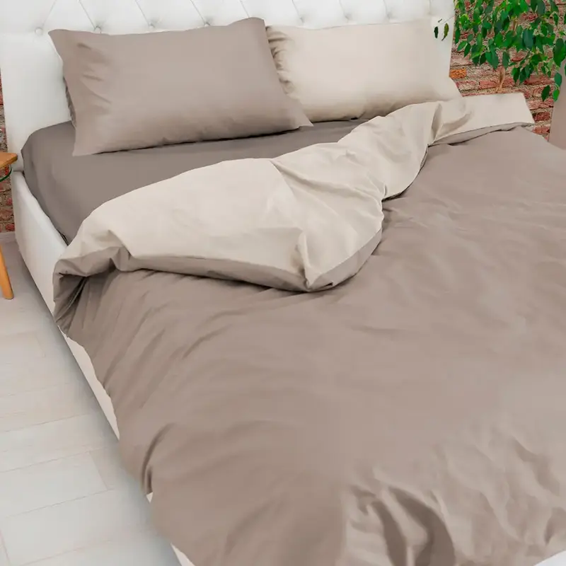 Parure copripiumino Easy Bicolore in puro cotone | Daunex