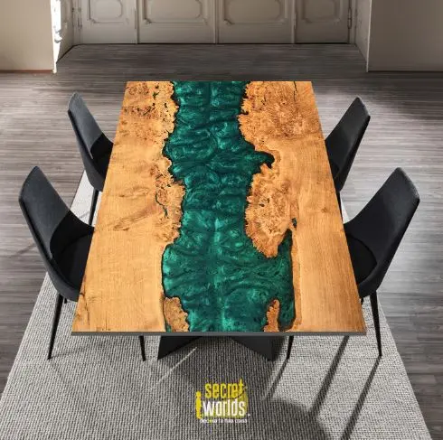 Pellicola Adesiva  - Tavolo RESIN 3 VERDE