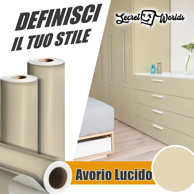 Pellicola Avorio Semi-Lucido - Stile raffinato