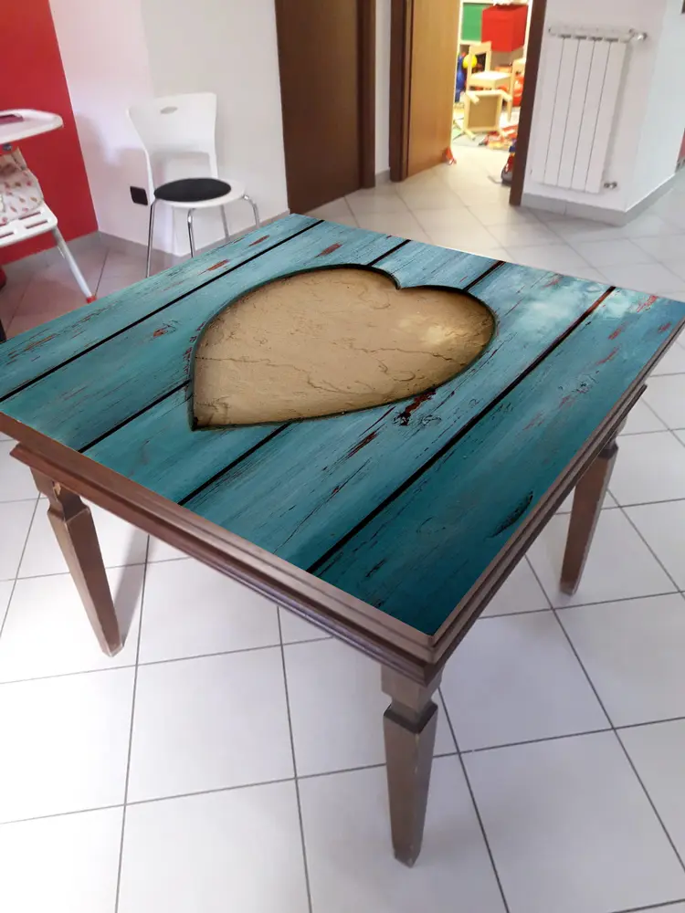 Pellicola per Tavoli - Tavolo Cuore