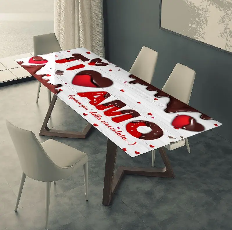 Pellicola tavolo Più della Cioccolata – Rivestimento adesivo romantico