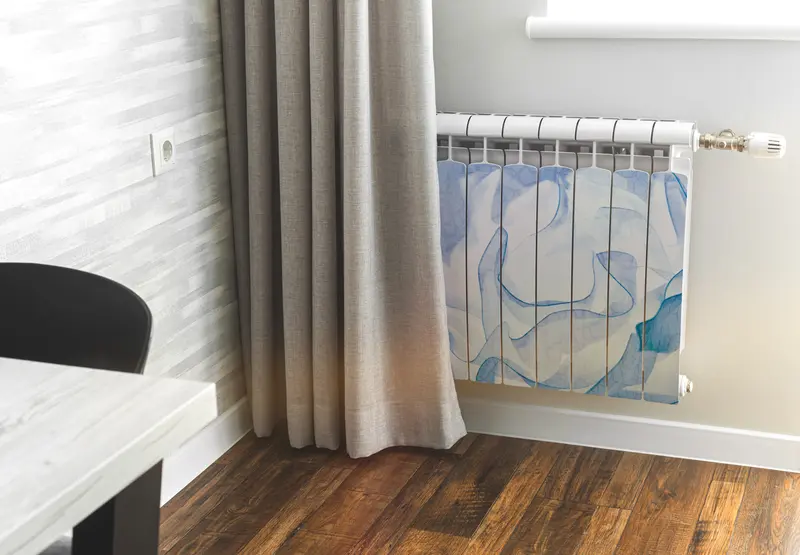 Pellicola termosifoni Iron Blu – Design Fantasy Moderno