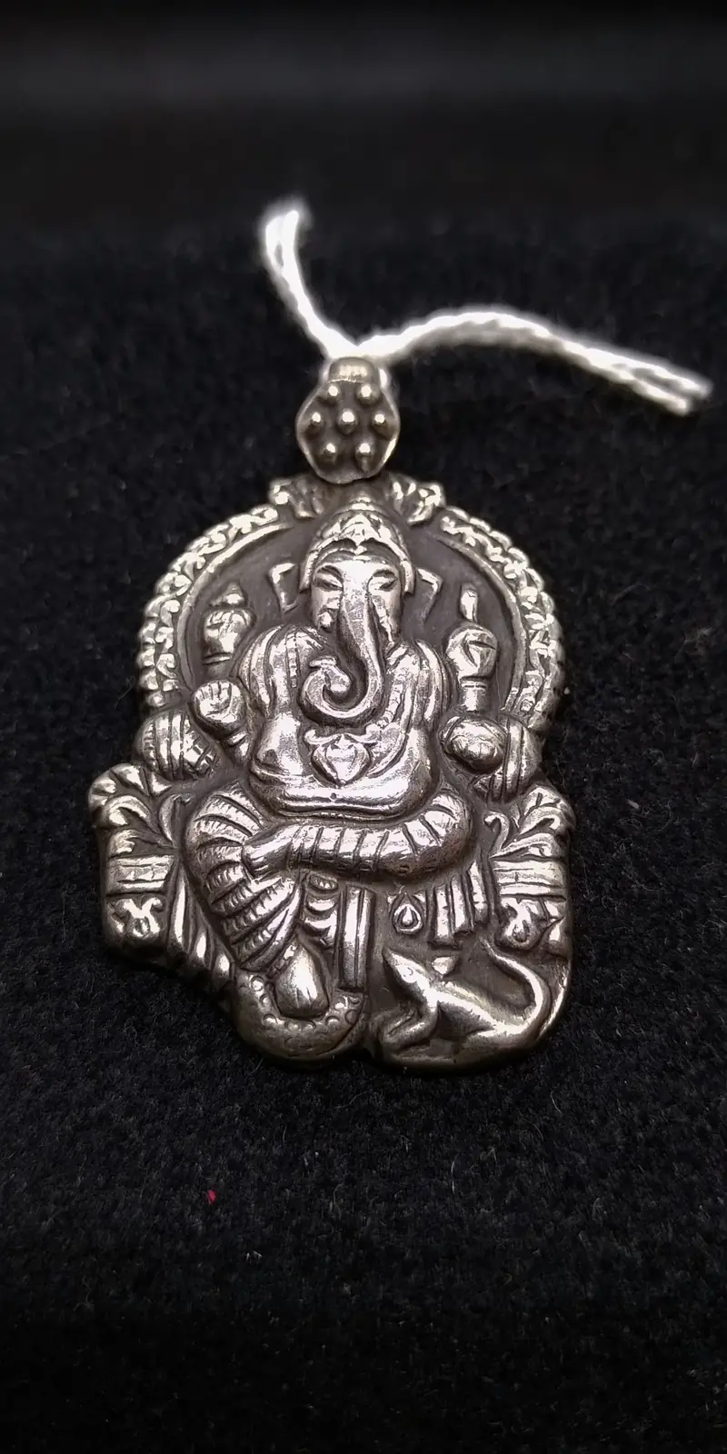 pendaglio argento ganesha