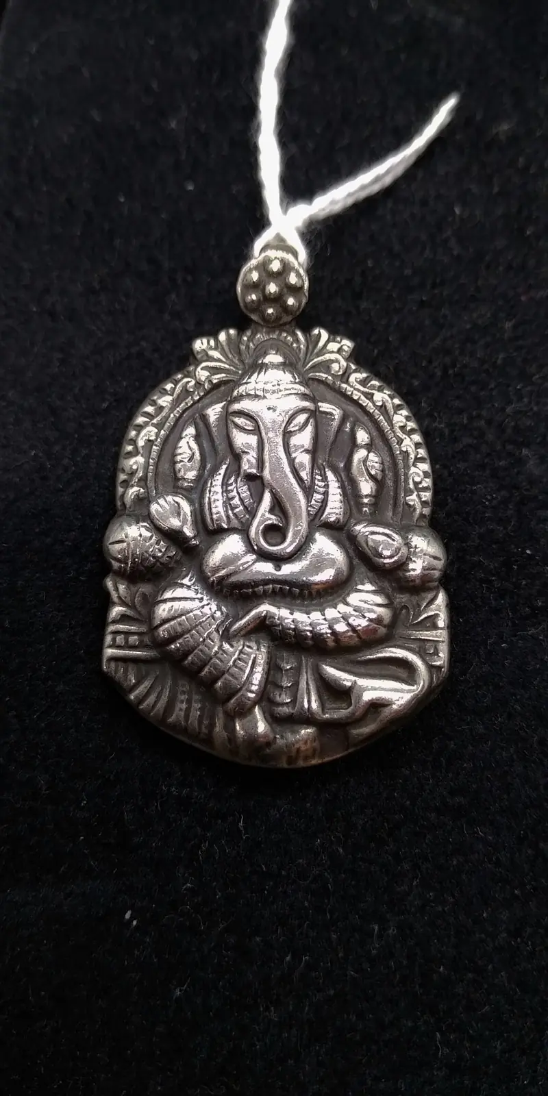 pendaglio argento ganesha