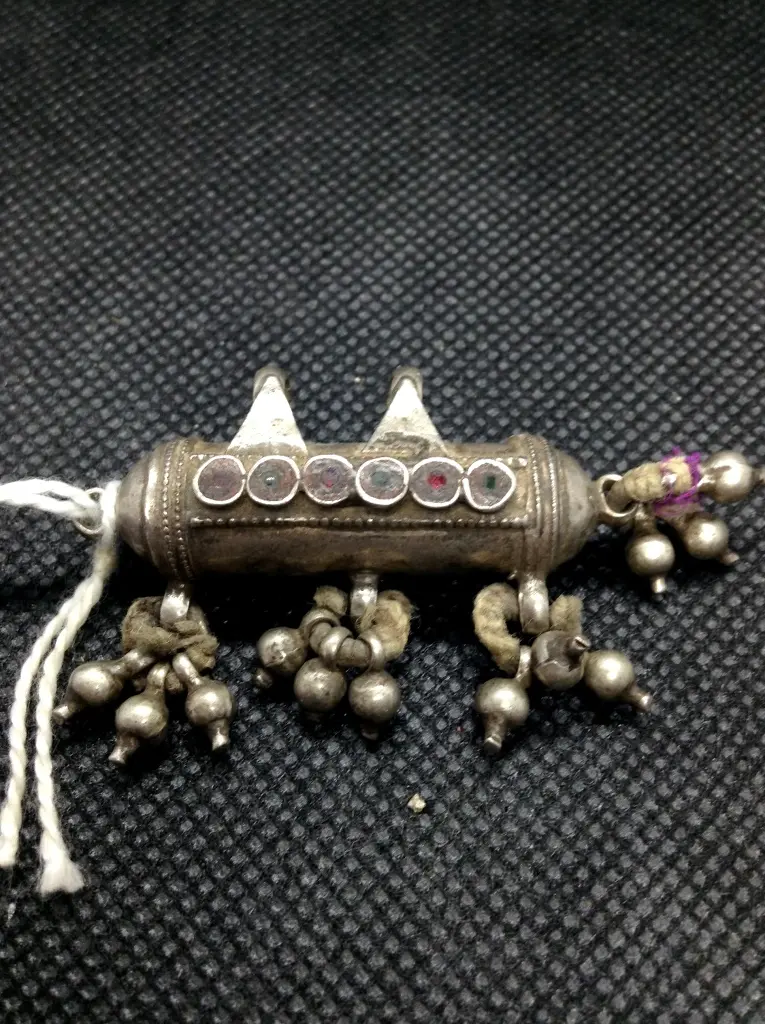 pendaglio indiano argento jantar
