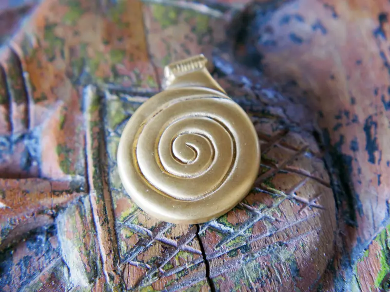 pendaglio spirale maya azteca   cod.PEND22