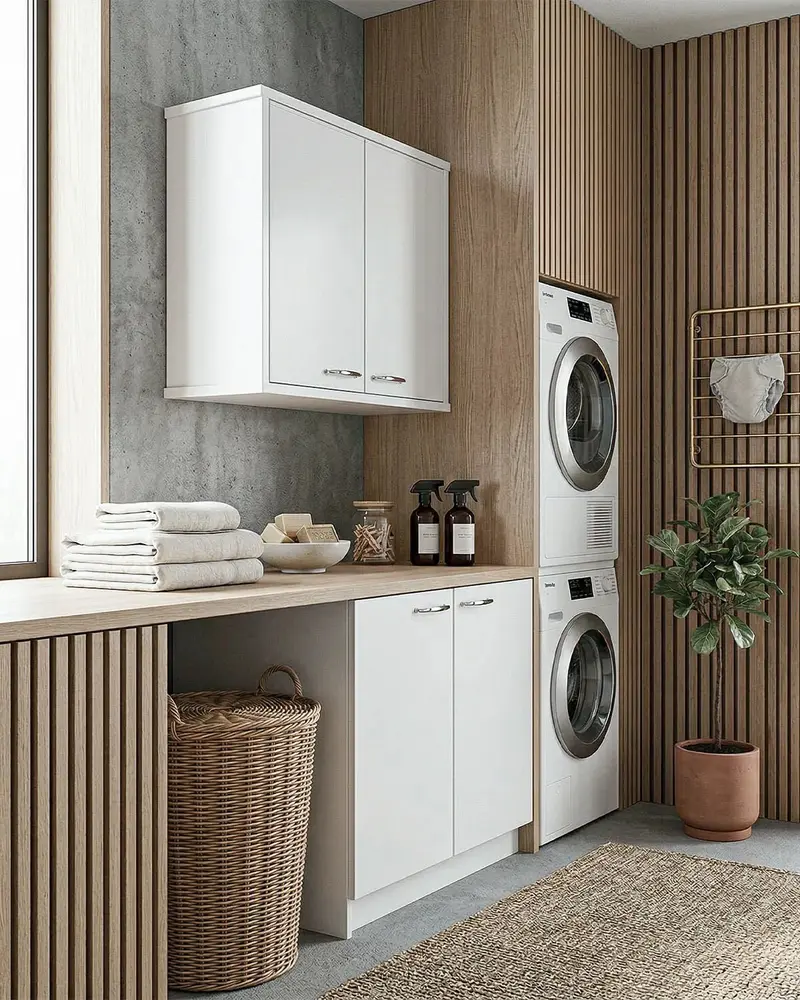 Pensile NEXA WALL DEBBIE 60 – Mobile Pensile in PVC con Ripiano Interno – 60x34x52 cm Bianco