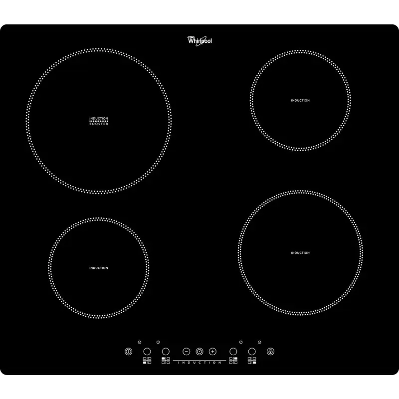Piano cottura a induzione 4 zone in vetroceramica Whirlpool - ACM 838/NE