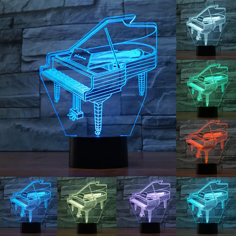 "PianoLamp" - lampada led pianoforte - IN ESCLUSIVA