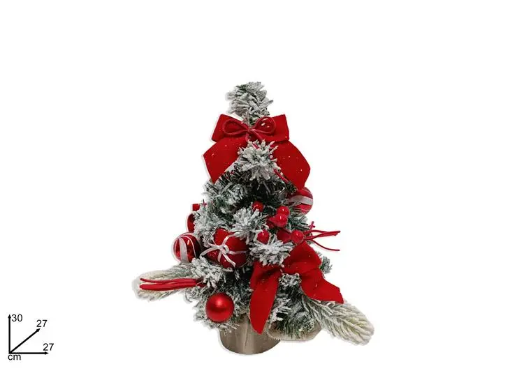 PIANTA INNEVATA 30CM C PACCHI REGALO