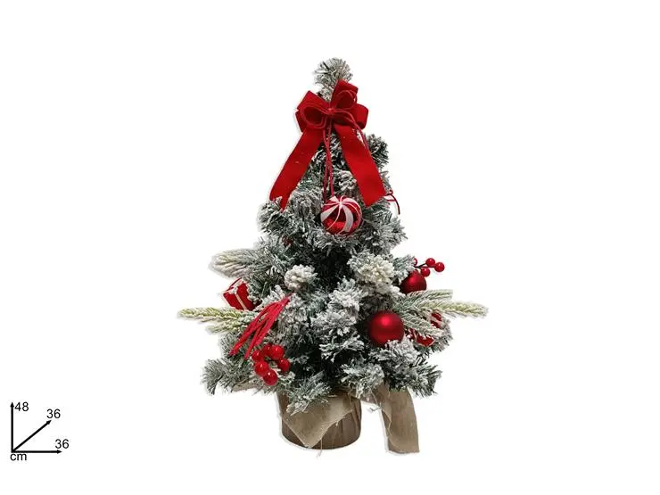 PIANTA INNEVATA 48CM C PACCHI REGALO