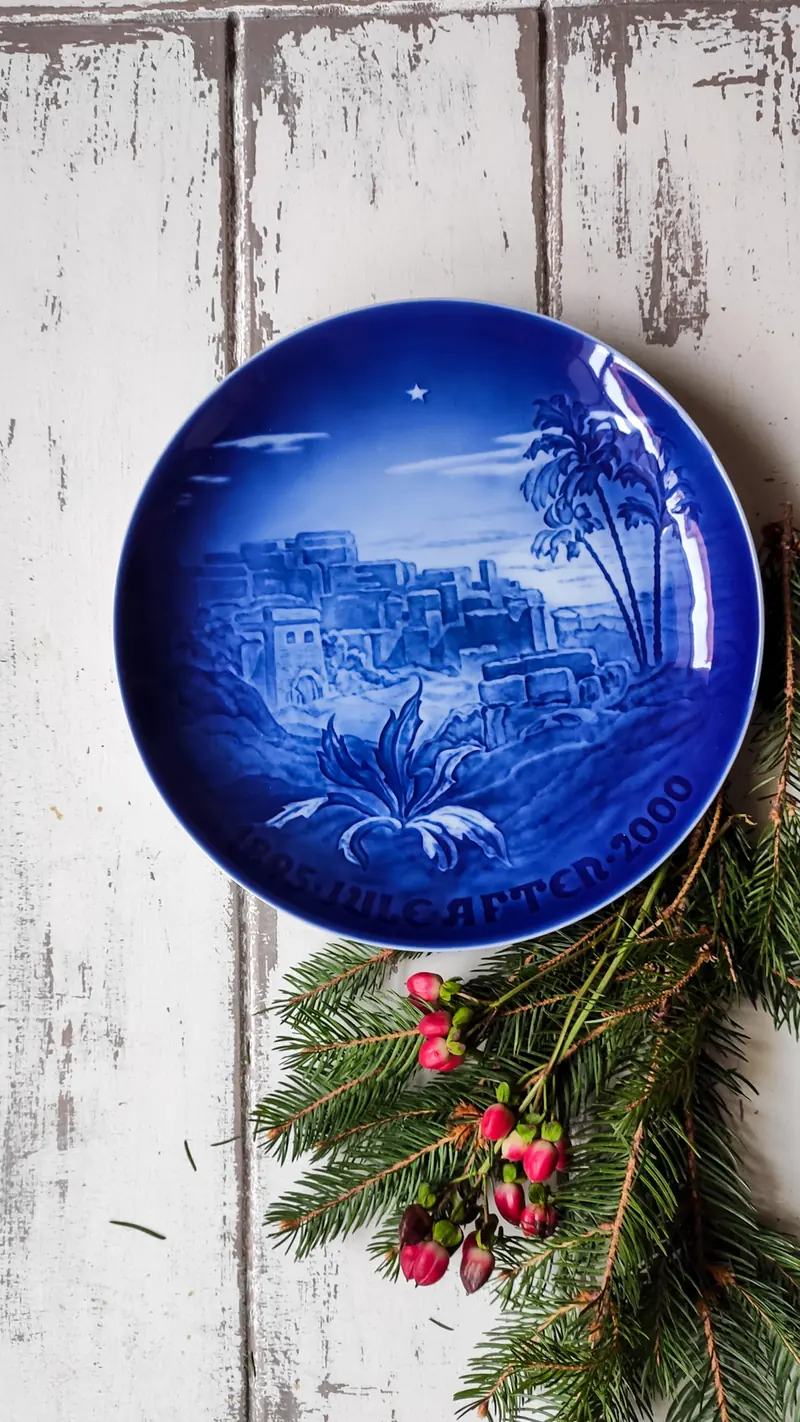 Piatti porcellana danese bing grondhal blu