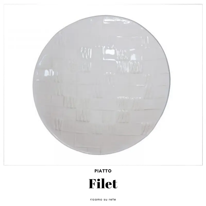 Piattino in ceramica Filet